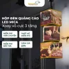 Hộp đèn quảng cáo LED mica Xoay vô cực 3 tầng