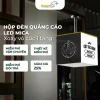 Hộp đèn quảng cáo LED mica Xoay vô cực 1 tầng