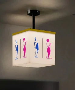 Hộp đèn quảng cáo LED mica Xoay vô cực 1 tầng