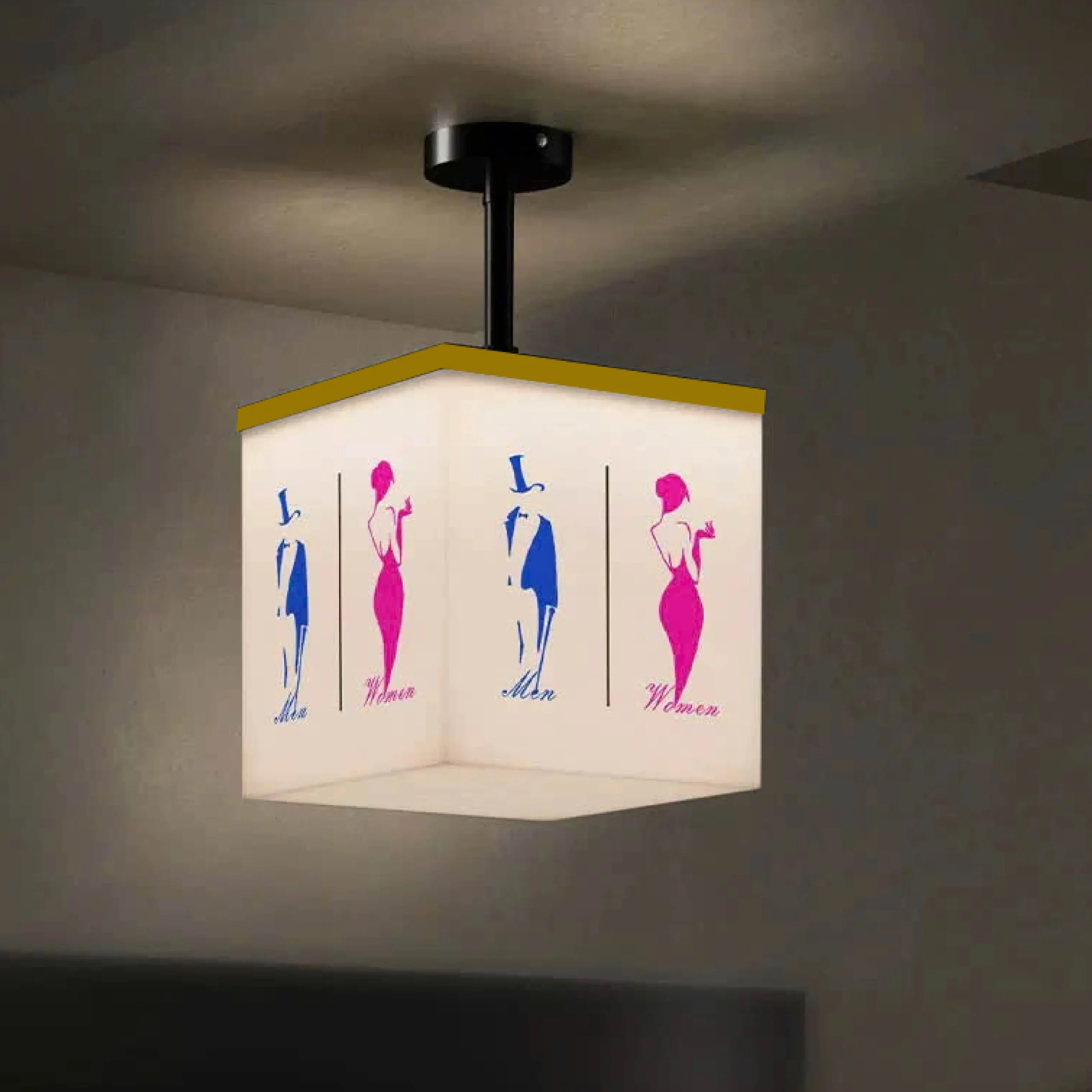 Hộp đèn quảng cáo LED mica Xoay vô cực 1 tầng-2 Hộp đèn quảng cáo LED mica Xoay vô cực 1 tầng