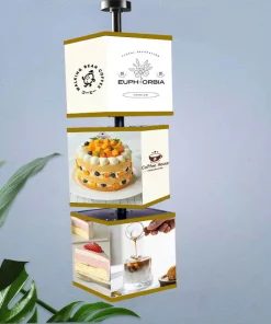 Hộp đèn quảng cáo LED mica Xoay vô cực 3 tầng