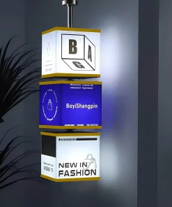 Hộp đèn quảng cáo LED mica Xoay vô cực 3 tầng