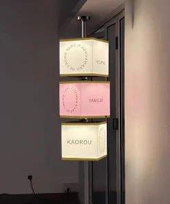 Hộp đèn quảng cáo LED mica Xoay vô cực 3 tầng