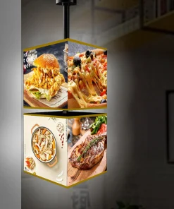 Hộp đèn quảng cáo LED mica Xoay vô cực 2 tầng